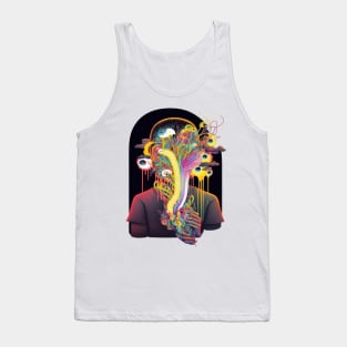 Face melt |Trippy|Dark| Tank Top